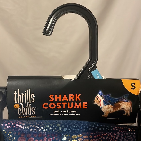 Petsmart Thrills & Chills Shark Costume Dog Cat Holographic Halloween Medium - Picture 4 of 4